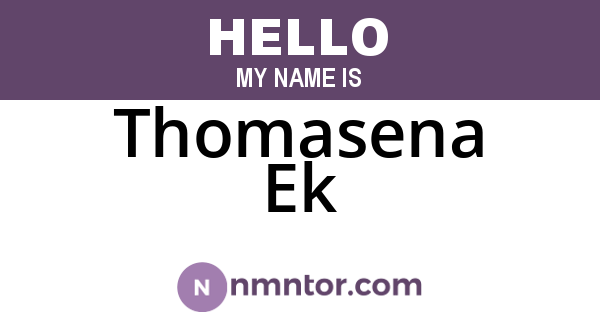 Thomasena Ek