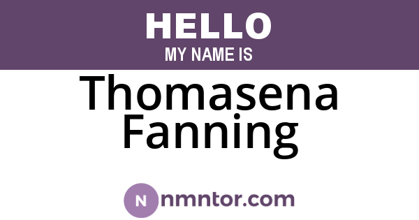 Thomasena Fanning