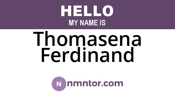 Thomasena Ferdinand