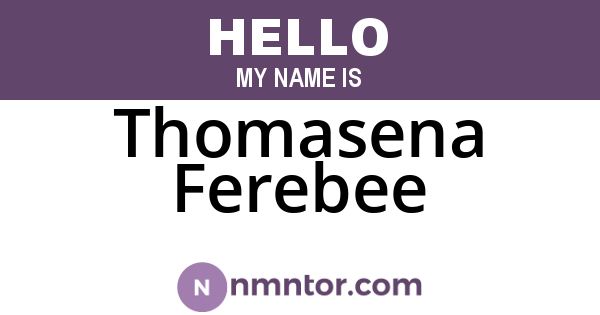 Thomasena Ferebee