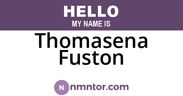 Thomasena Fuston
