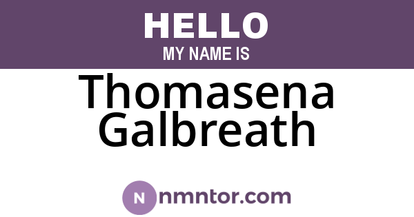 Thomasena Galbreath