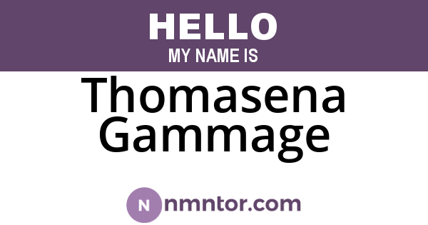 Thomasena Gammage