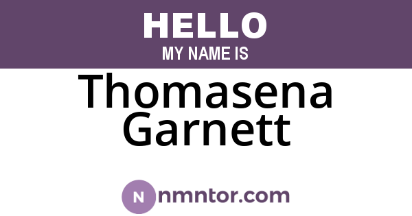 Thomasena Garnett