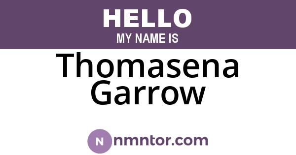Thomasena Garrow