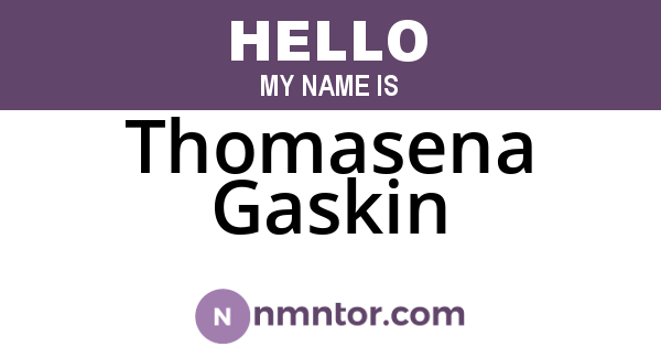 Thomasena Gaskin
