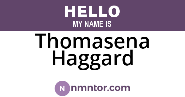 Thomasena Haggard