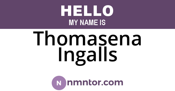 Thomasena Ingalls