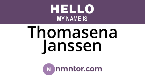 Thomasena Janssen