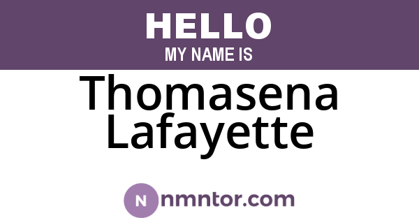 Thomasena Lafayette