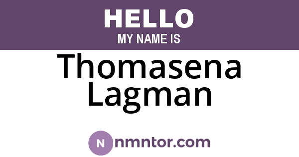 Thomasena Lagman
