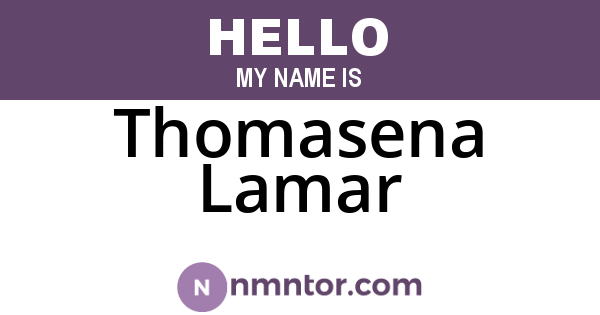 Thomasena Lamar