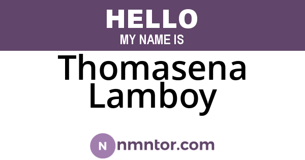 Thomasena Lamboy