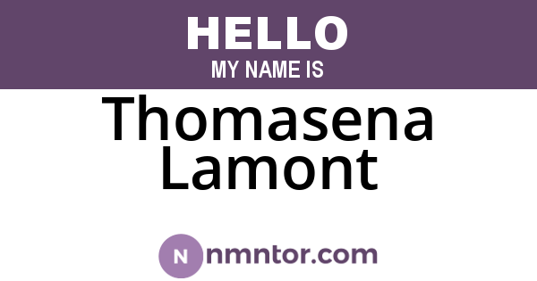 Thomasena Lamont