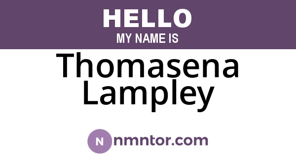 Thomasena Lampley