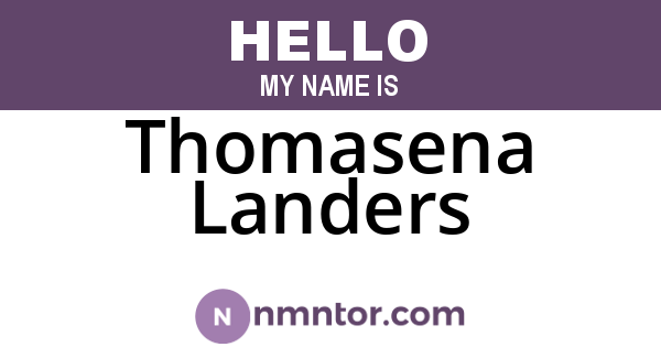 Thomasena Landers