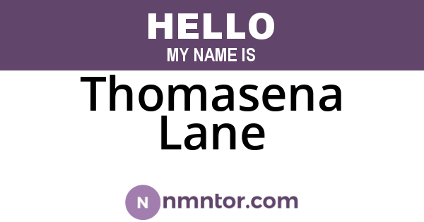 Thomasena Lane