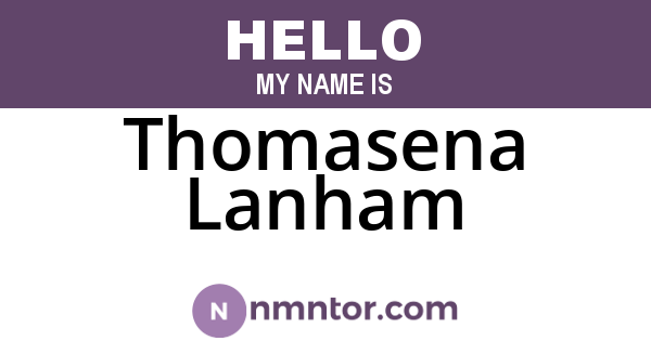 Thomasena Lanham