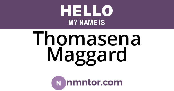 Thomasena Maggard