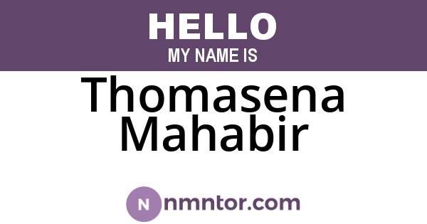 Thomasena Mahabir