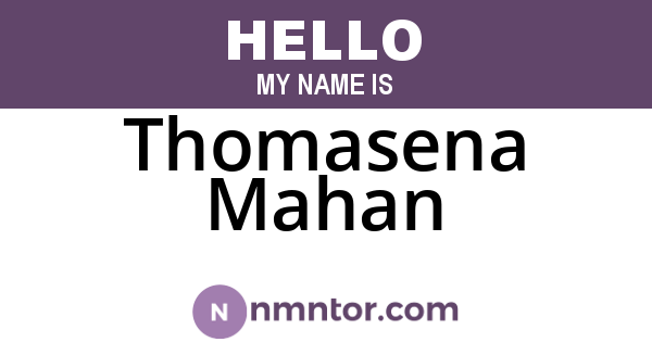 Thomasena Mahan