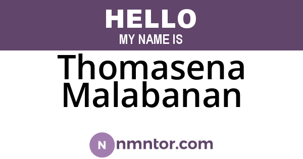 Thomasena Malabanan