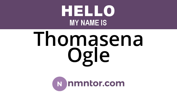 Thomasena Ogle