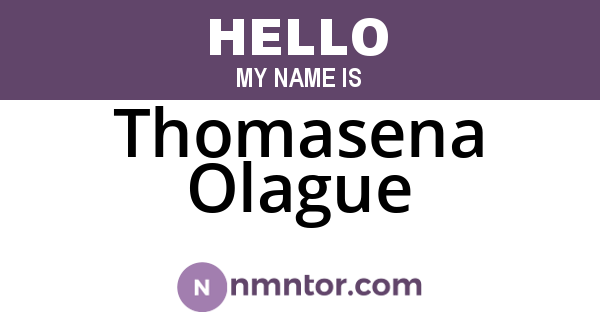 Thomasena Olague