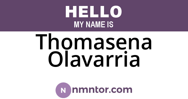 Thomasena Olavarria