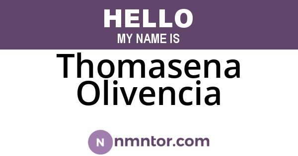 Thomasena Olivencia