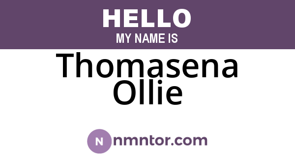 Thomasena Ollie