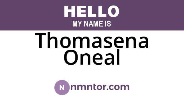 Thomasena Oneal