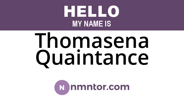 Thomasena Quaintance