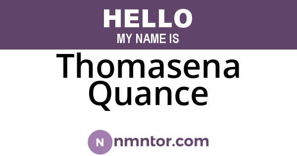 Thomasena Quance