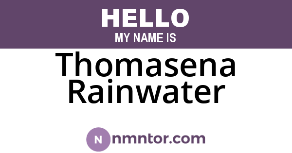 Thomasena Rainwater