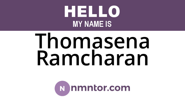 Thomasena Ramcharan