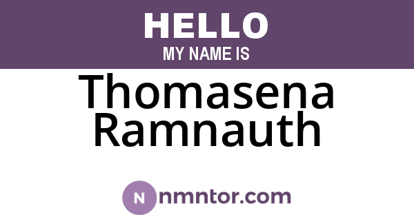 Thomasena Ramnauth