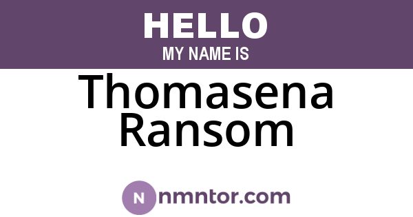 Thomasena Ransom