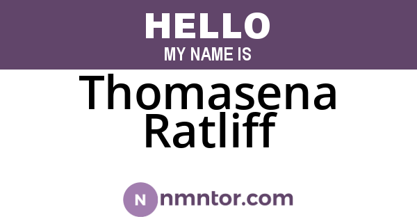Thomasena Ratliff