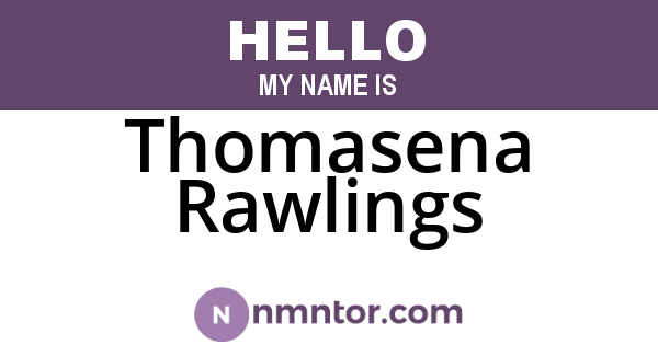 Thomasena Rawlings