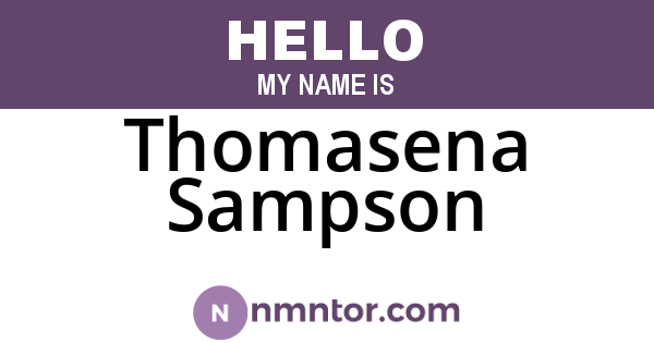 Thomasena Sampson