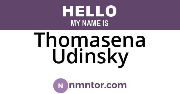 Thomasena Udinsky
