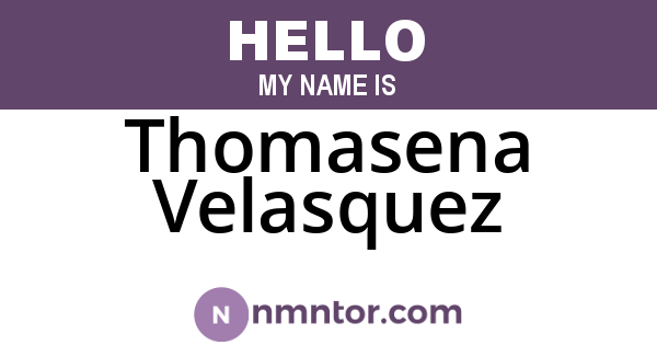 Thomasena Velasquez