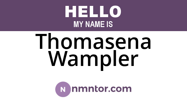 Thomasena Wampler