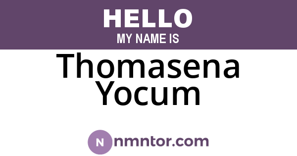 Thomasena Yocum