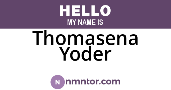 Thomasena Yoder