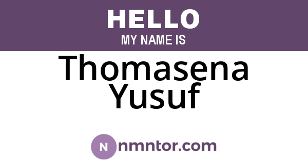 Thomasena Yusuf