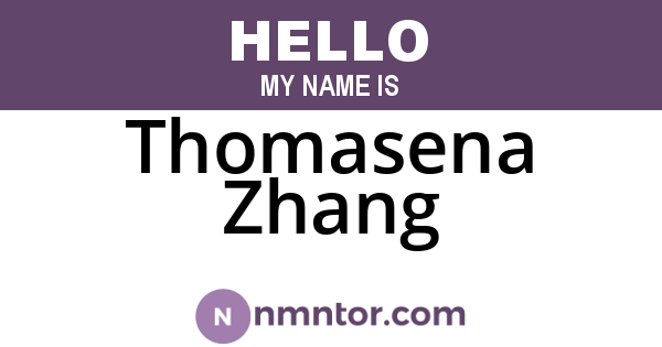 Thomasena Zhang