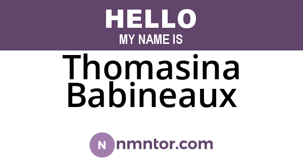 Thomasina Babineaux
