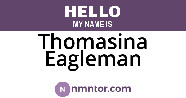 Thomasina Eagleman